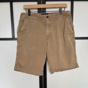 American Eagle Next Level Flex Classic Shorts Men’s 32 Tan Beige Preppy